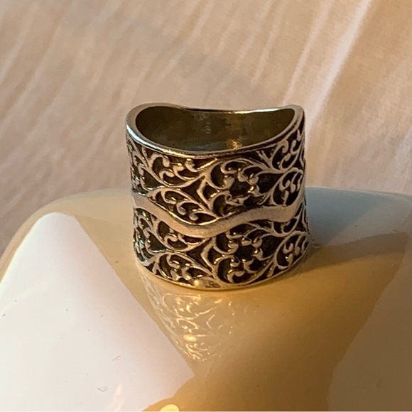 Silpada Filigree Band Ring Silver 925 Size 7 - Picture 5 of 10